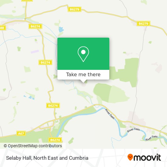 Selaby Hall map