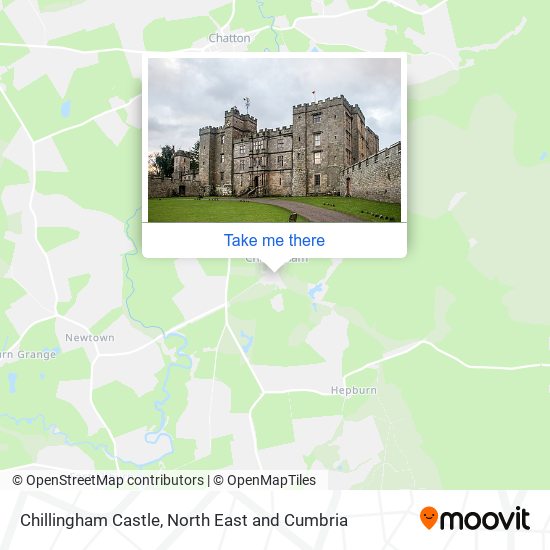 Chillingham Castle map