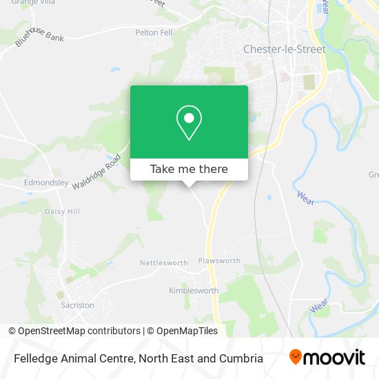 Felledge Animal Centre map