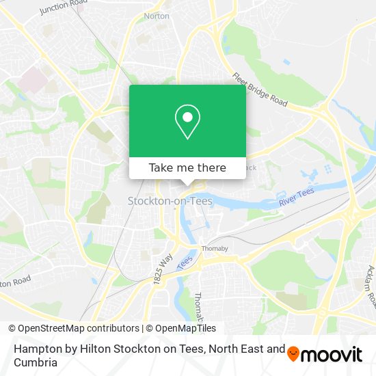 Hampton by Hilton Stockton on Tees map