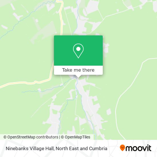 Ninebanks Village Hall map