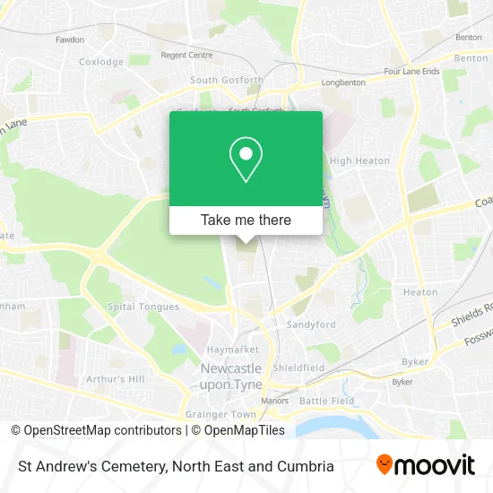 St Andrew's Cemetery map