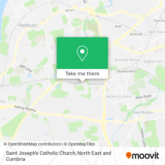 Saint Joseph's Catholic Church map