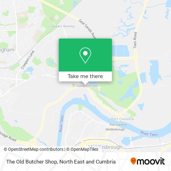 The Old Butcher Shop map