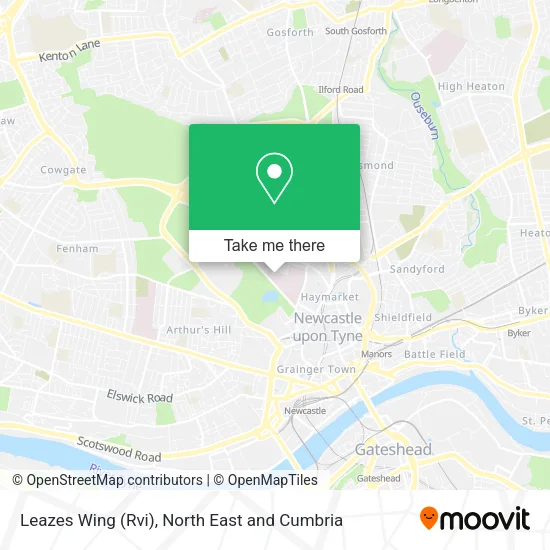 Leazes Wing (Rvi) map