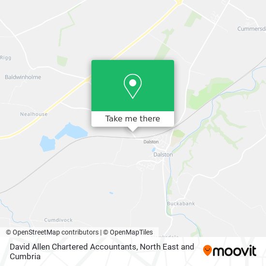 David Allen Chartered Accountants map