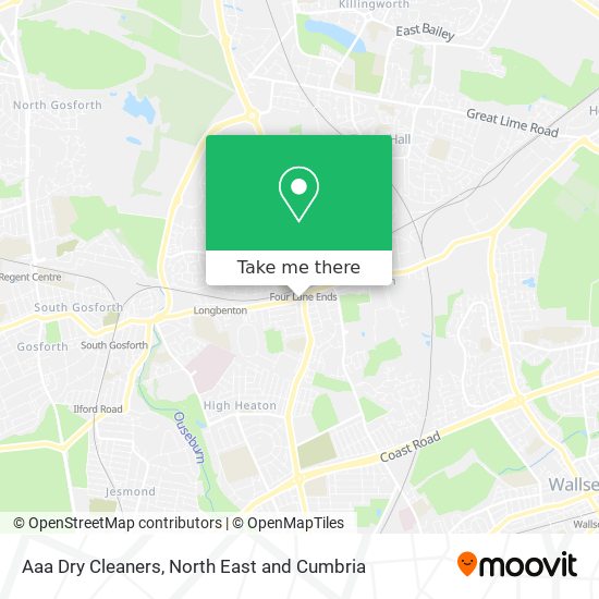 Aaa Dry Cleaners map