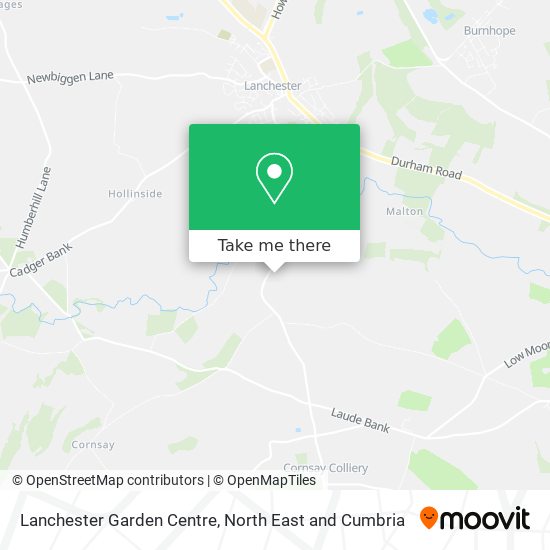 Lanchester Garden Centre map