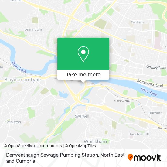 Derwenthaugh Sewage Pumping Station map