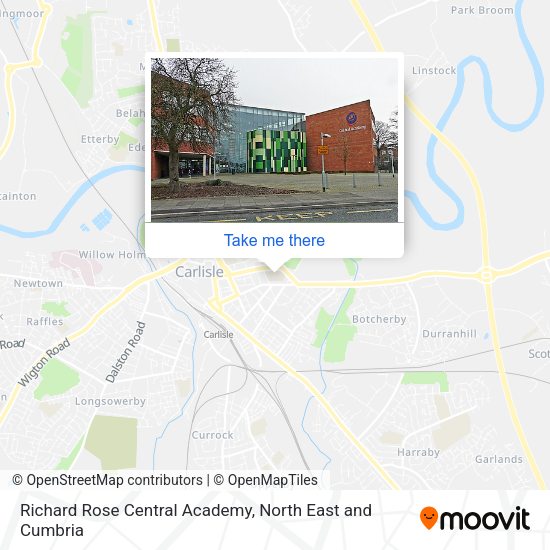Richard Rose Central Academy map