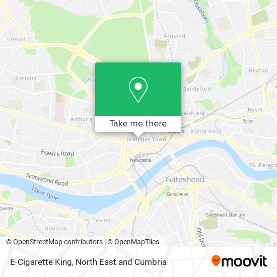 E-Cigarette King map