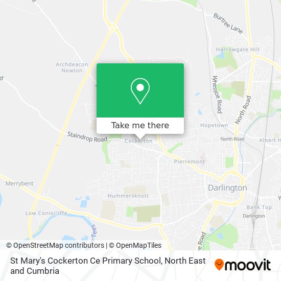 St Mary's Cockerton Ce Primary School map