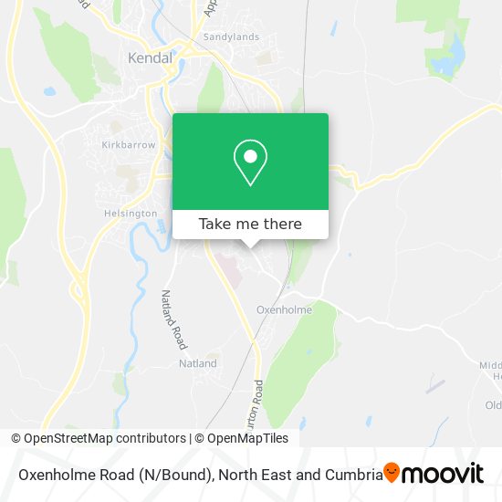 Oxenholme Road (N/Bound) map