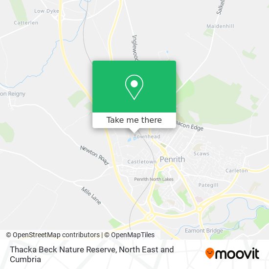 Thacka Beck Nature Reserve map
