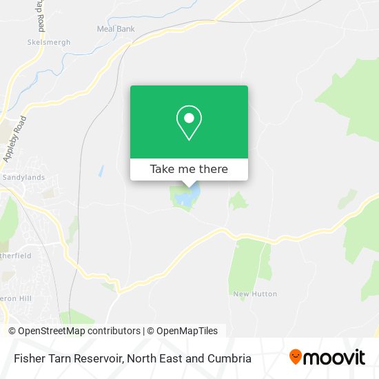 Fisher Tarn Reservoir map