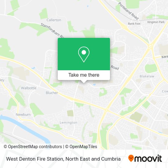 West Denton Fire Station map