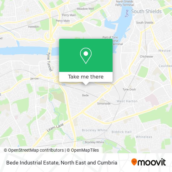 Bede Industrial Estate map