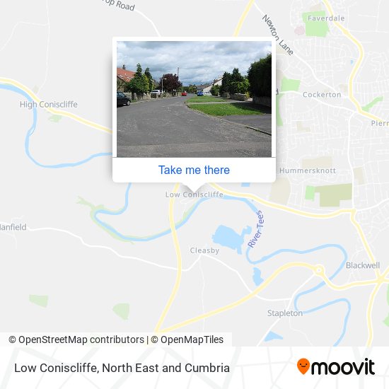 Low Coniscliffe map