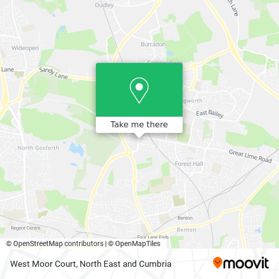 West Moor Court map