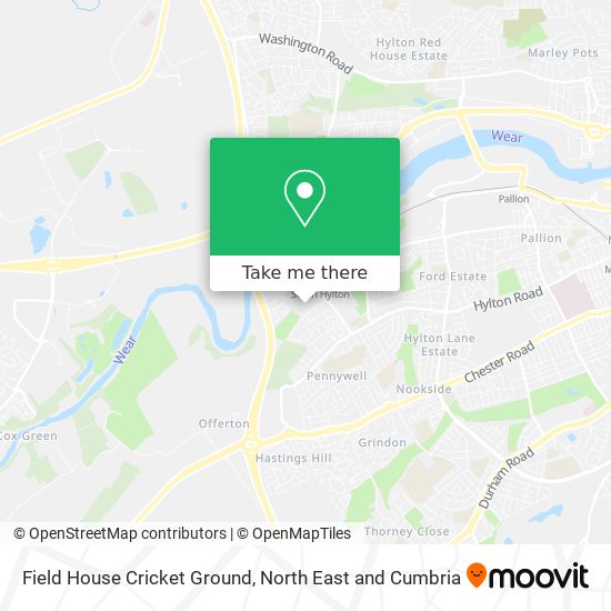 Field House Cricket Ground map