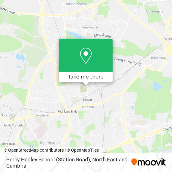 Percy Hedley School (Station Road) map