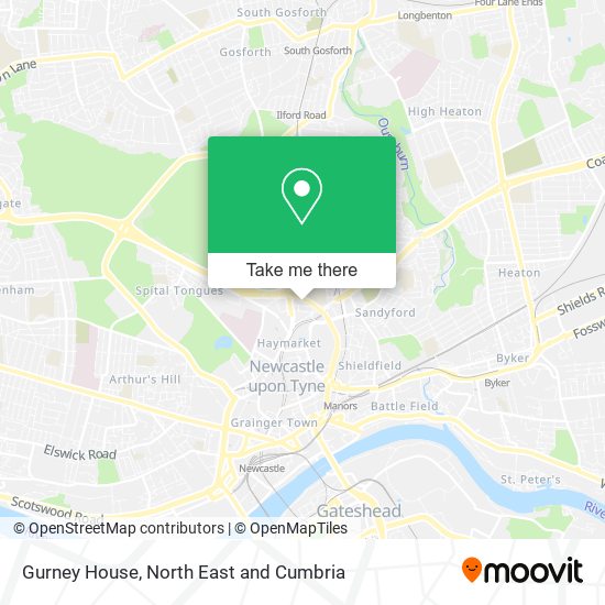 Gurney House map