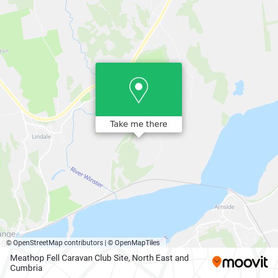 Meathop Fell Caravan Club Site map