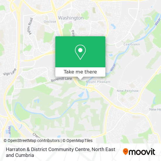 Harraton & District Community Centre map