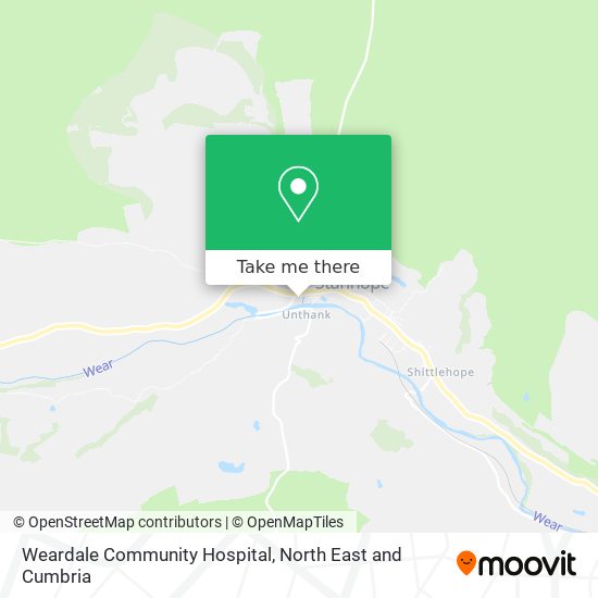 Weardale Community Hospital map
