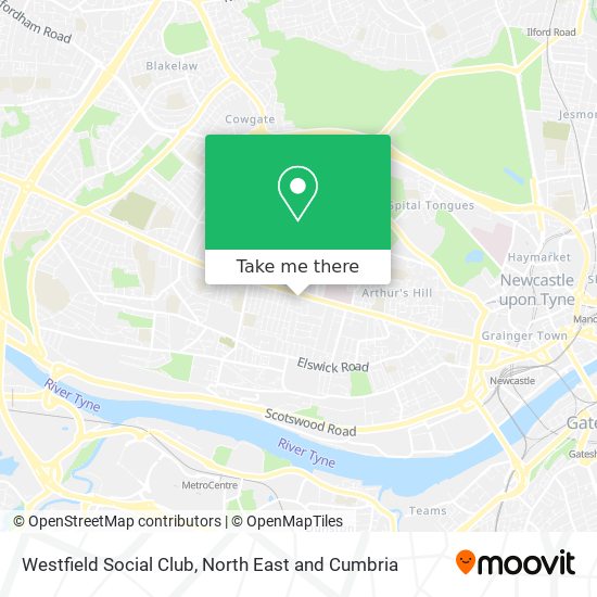 Westfield Social Club map