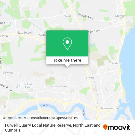 Fulwell Quarry Local Nature Reserve map