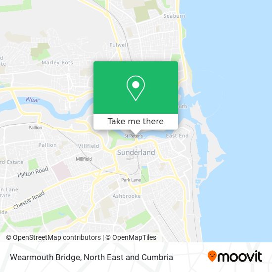 Wearmouth Bridge map