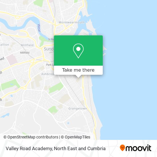 Valley Road Academy map