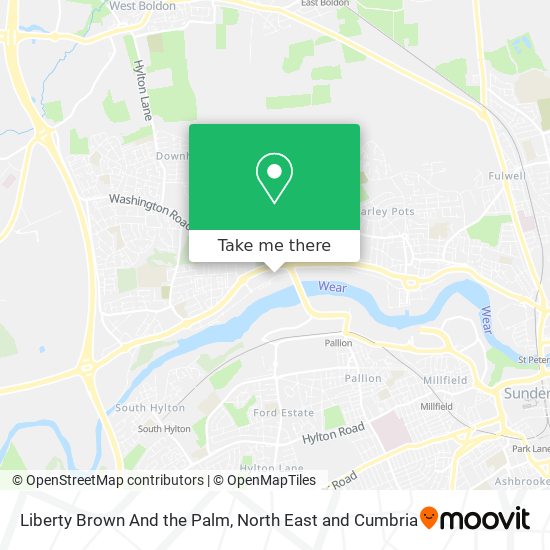 Liberty Brown And the Palm map