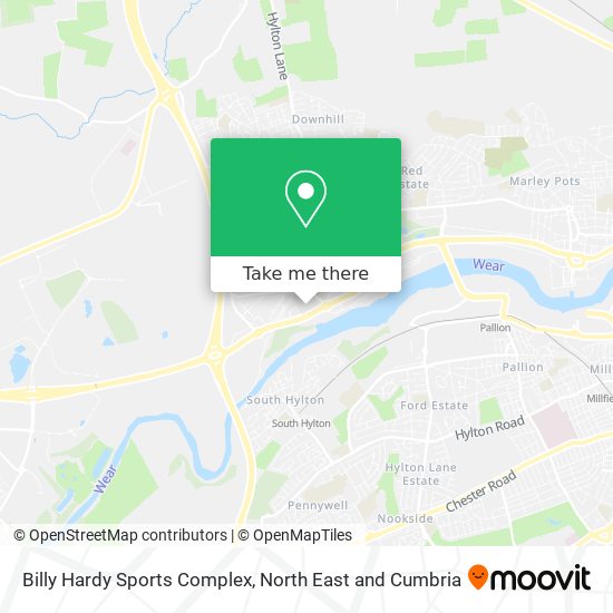 Billy Hardy Sports Complex map