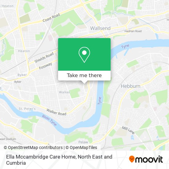 Ella Mccambridge Care Home map