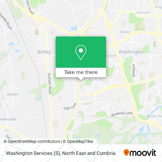 Washington Services map