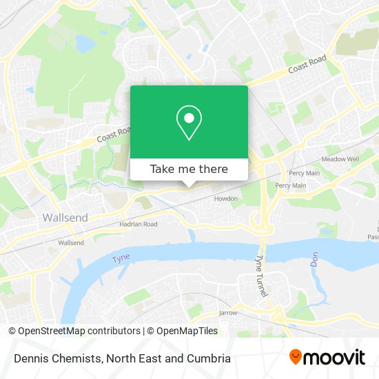 Dennis Chemists map