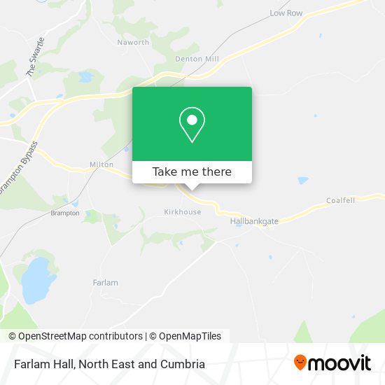 Farlam Hall map