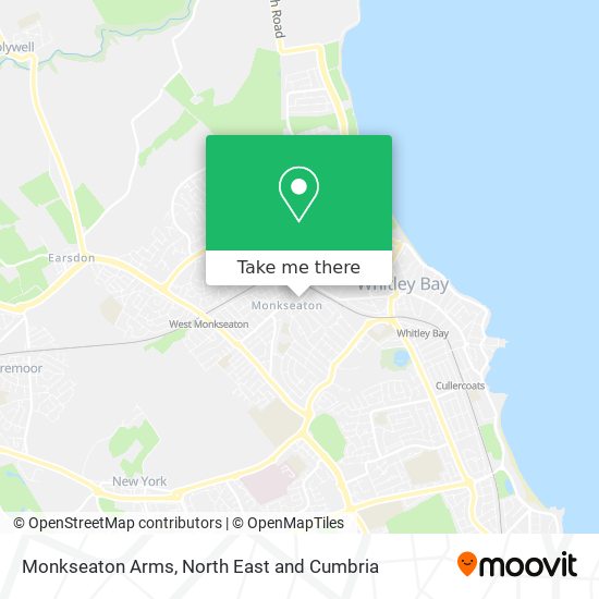 Monkseaton Arms map