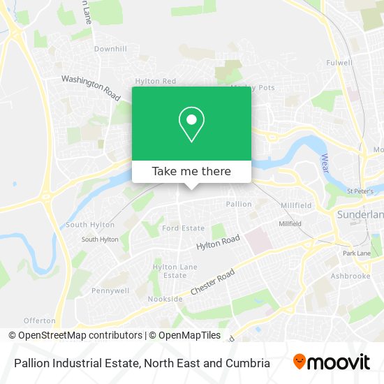 Pallion Industrial Estate map