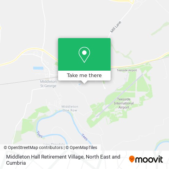 Middleton Hall Retirement Village map
