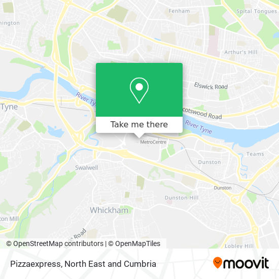 Pizzaexpress map