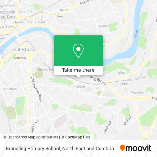 Brandling Primary School map