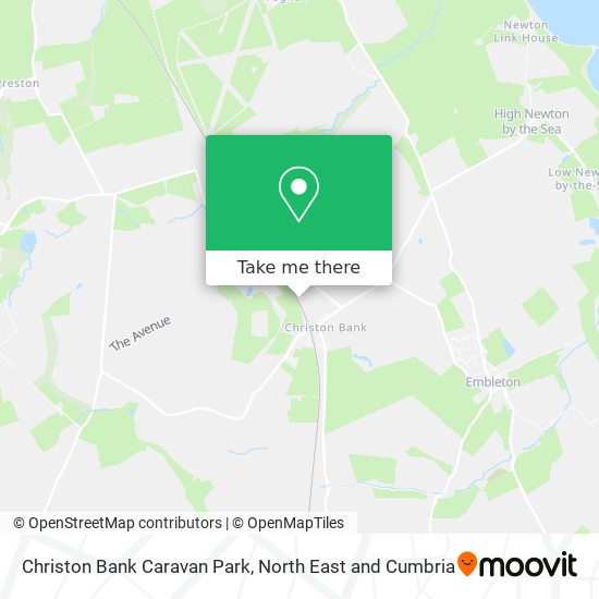 Christon Bank Caravan Park map