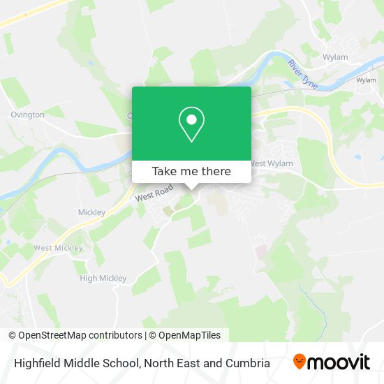 Highfield Middle School map