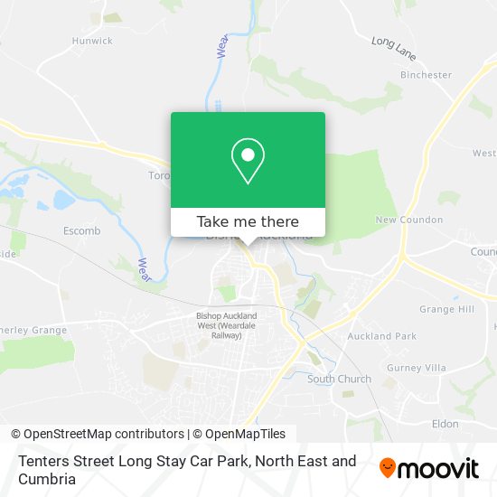 Tenters Street Long Stay Car Park map