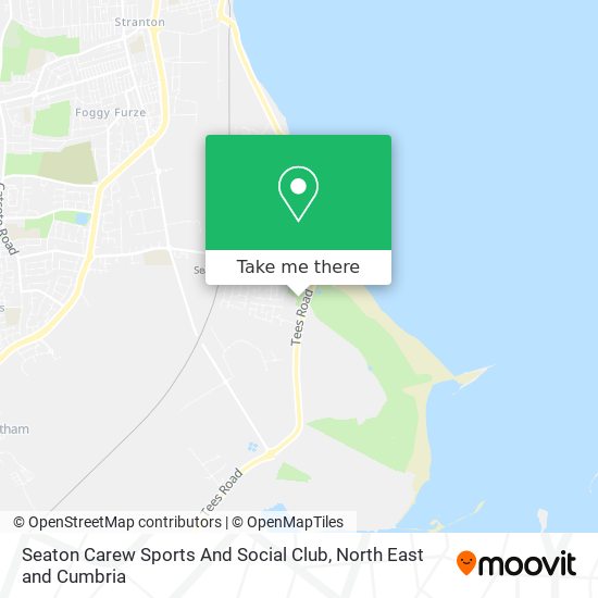 Seaton Carew Sports And Social Club map