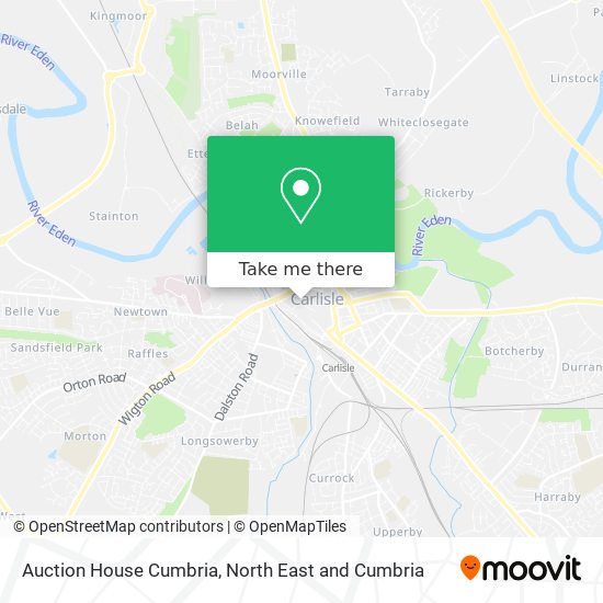 Auction House Cumbria map