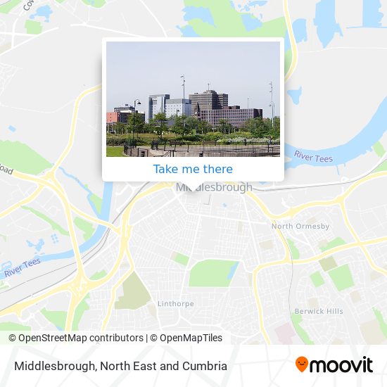 Middlesbrough map